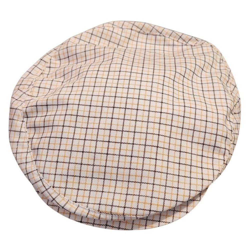 Young An Men's Plaid Ivy Cap Flat Hat M/L Checkered Driver Golf Cap